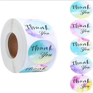 500 Thank You Stickers